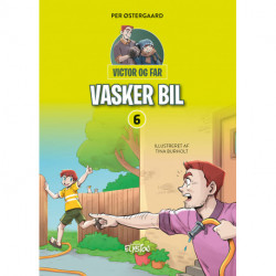 Victor og far vasker bil