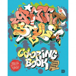 Graffiti style coloring book