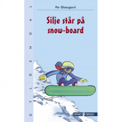 Silje står på snow-board