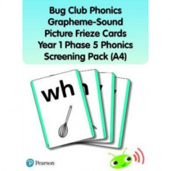 Bug Club Phonics Grapheme-Sound Picture Frieze Cards Year 1 Phase 5 Phonics screening pack (A4)