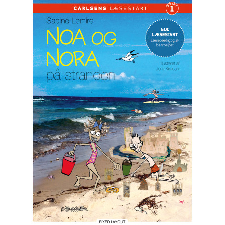 Carlsens læsestart - Noa og Nora på stranden
