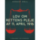 Lov om rettens pleje af 11. april 1916