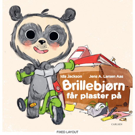 Brillebjørn får plaster på