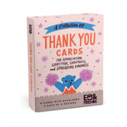 Em & Friends Boxed Thank You Cards, Box of 8 Assorted