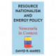 Resource Nationalism and Energy Policy: Venezuela in Context