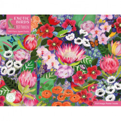Adult Sustainable Jigsaw Puzzle Bex Parkin: Exotic Birds: 1000-pieces. Ethical, Sustainable, Earth-friendly