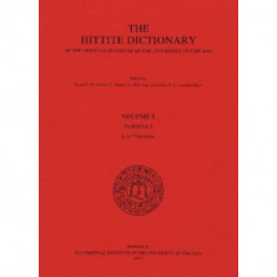 Hittite Dictionary of the Oriental Institute of the University of Chicago. Volume S, fascicle 3