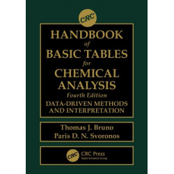 CRC Handbook of Basic Tables for Chemical Analysis: Data-Driven Methods and Interpretation