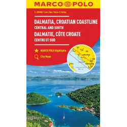 Croatia Dalmatian Coast Marco Polo Map