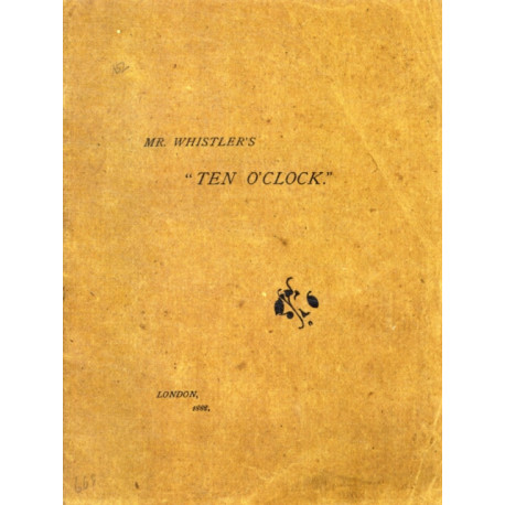 Mr. Whistler's Ten O'Clock