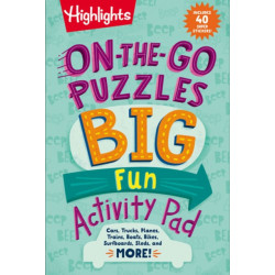 On-the-Go Puzzles Big Fun Activity Pad: Kids Travel Activity Pad with Over 90 Puzzles and 40 Stickers, Road Trip Games and Car Activities for Ages 6-9