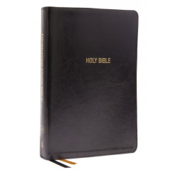 KJV, Foundation Study Bible, Large Print, Leathersoft, Black, Red Letter, Comfort Print: Holy Bible, King James Version