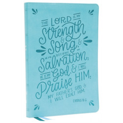 NKJV, Thinline  Bible, Verse Art Cover Collection, Leathersoft, Teal, Red Letter, Comfort Print: Holy Bible, New King James Version