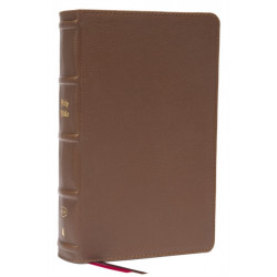 KJV Holy Bible: Large Print Single-Column with 43,000 End-of-Verse Cross References, Brown Genuine Leather, Personal Size, Red Letter, Comfort Print: King James Version: Holy Bible, King James Version