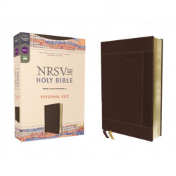 NRSVue, Holy Bible, Personal Size, Leathersoft, Brown, Comfort Print