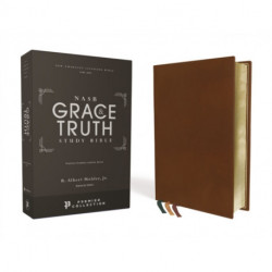 NASB, The Grace and Truth Study Bible, Premium Goatskin Leather, Brown, Premier Collection, Black Letter, 1995 Text, Art Gilded Edges, Comfort Print