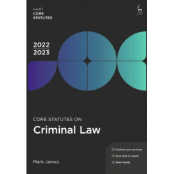 Core Statutes on Criminal Law 2022-23