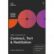 Core Statutes on Contract, Tort & Restitution 2022-23