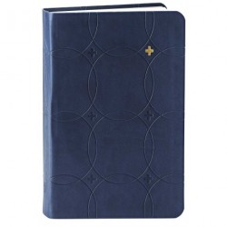 Bibelen - lille format.: i blødt kunstlæder med blindpræg, blå med guldkors