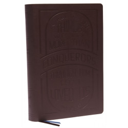 KJV Holy Bible: Large Print with 53,000 Cross References, Brown Genuine Leather, Red Letter, Comfort Print (Thumb Indexed): King James Version (Verse Art Cover Collection): Holy Bible, King James Version