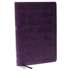 KJV Holy Bible: Large Print with 53,000 Cross References, Purple Leathersoft, Red Letter, Comfort Print (Thumb Indexed): King James Version (Verse Art Cover Collection): Holy Bible, King James Version