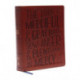 KJV, Journal Reference Edition Bible, Verse Art Cover Collection, Brown Leathersoft, Red Letter, Comfort Print: Let Scripture Explain Scripture. Reflect on What You Learn.