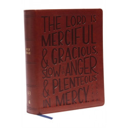 KJV, Journal Reference Edition Bible, Verse Art Cover Collection, Brown Leathersoft, Red Letter, Comfort Print: Let Scripture Explain Scripture. Reflect on What You Learn.