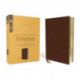 KJV, Thompson Chain-Reference Bible, Genuine Leather, Calfskin, Brown, Red Letter, Comfort Print