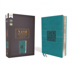 NASB, Thinline Bible, Leathersoft, Teal, Red Letter, 2020 Text, Comfort Print
