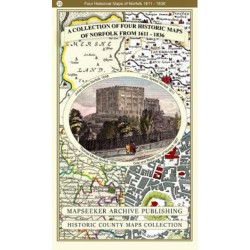 A Collection of Four Historic Maps of Norfolk from 1611 - 1836