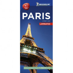Paris Street Map Laminated: Laminated