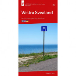 Västra Svealand : bil- och turistkarta - road map - Straßenkarte