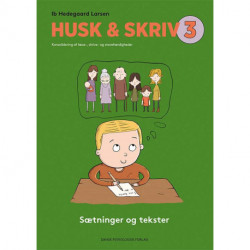 HUSK & SKRIV 3 * PAKKET A 5 STK. *: Sætninger og tekster. Konsolidering af læse-, skrive- og stavefærdigheder