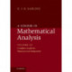 A Course in Mathematical Analysis