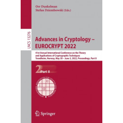 Advances in Cryptology – EUROCRYPT 2022: 41st Annual International Conference on the Theory and Applications of Cryptographic Techniques, Trondheim, Norway, May 30 – June 3, 2022, Proceedings, Part II