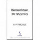 Remember, Mr Sharma: A BBC2 Between the Covers Book Club Pick