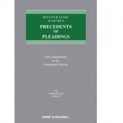 Bullen & Leake & Jacob's Precedents of Pleadings