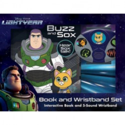 Disney Pixar Lightyear: Buzz and Sox Book and 5-Sound Wristband Set