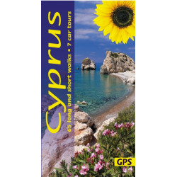 Cyprus Sunflower Walking Guide: 65 long and short walks with detailed maps and GPS- 7 car tours with pull-out map