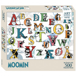 Mumitroldene Art Puslespil - 500 brikker - ABC: 500 pcs - Moomin ABC puslespil