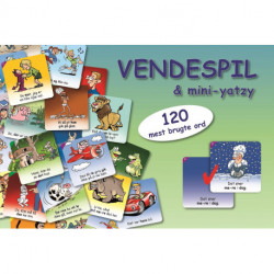 Vendespil - de 120 mest brugte ord: Vendespil & Mini-yatzy med de 120 mest brugte ord