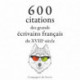 600 citations des grands écrivains français du XVIIIe siècle