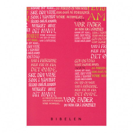 Konfirmandbibel, pink/rød udgave