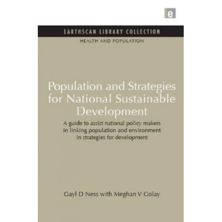 Population and Strategies for National Sustainable Development: Population and Strategies for National Sustainable Development
