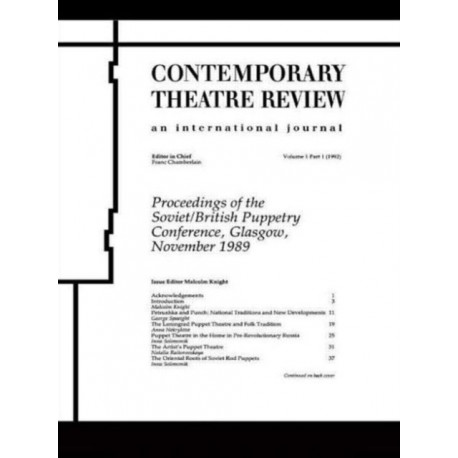 Proceedings of the Soviet/British Puppetry Conference: Glasgow November 1989