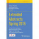 Extended Abstracts Spring 2015: Interactions between Representation Theory, Algebraic Topology and Commutative Algebra