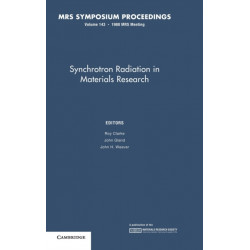 Synchrotron Radiation in Materials Research: Volume 143