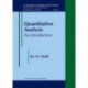 Quantitative Analysis: An Introduction