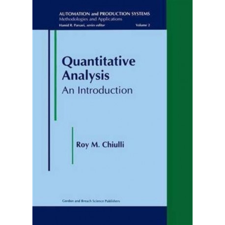 Quantitative Analysis: An Introduction