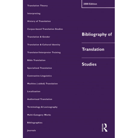 Bibliography of Translation Studies: 2000